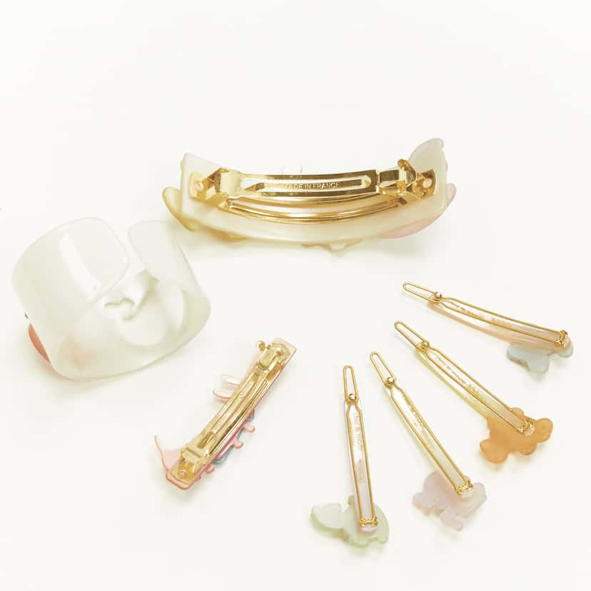 NON SIGNE / UNSIGNED Horse Bangle Clip MultiColor Plastic Very good condition - Box View