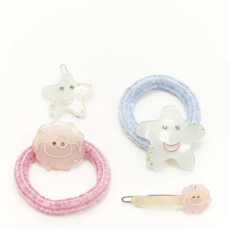 NON SIGNE / UNSIGNED Star Hair Clips Other Plastic Very good condition - Front View