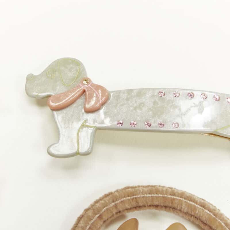 NON SIGNE / UNSIGNED Dog Hair Clips MultiColor Plastic Never worn - Box View