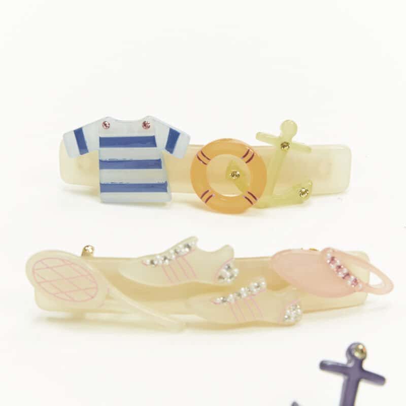 NON SIGNE / UNSIGNED Nautical Hair Clips Other Plastic Never worn - Model View