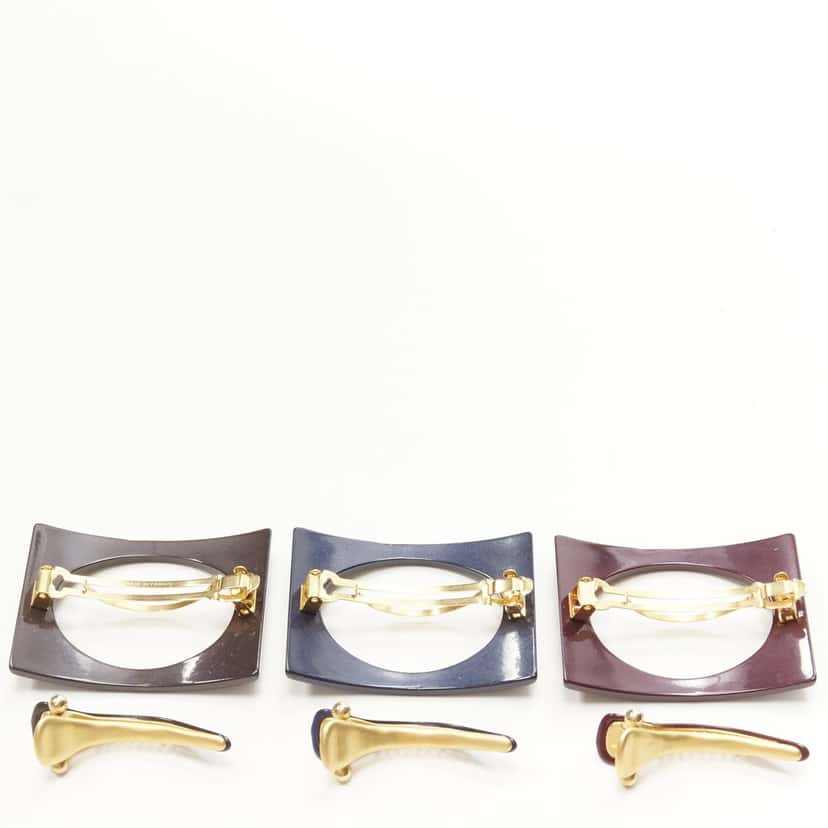 NON SIGNE / UNSIGNED Square Acrylic Clip MultiColor Plastic Very good condition - Model View