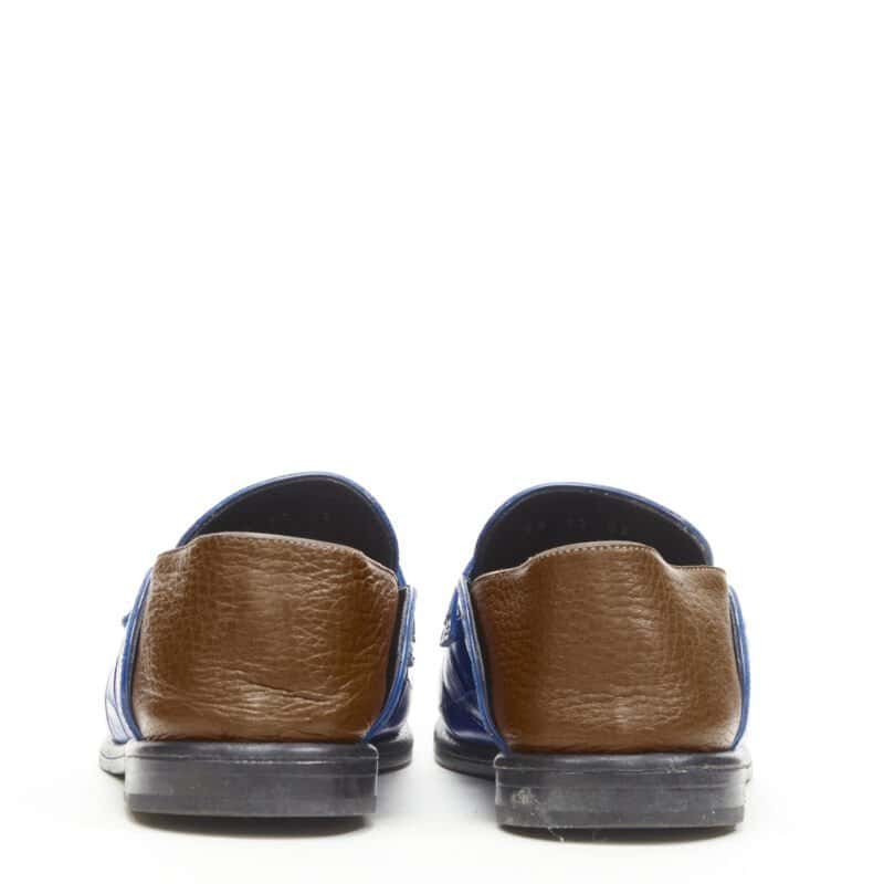 Loewe Step Back Loafer Blue Leather Very good condition - Box View