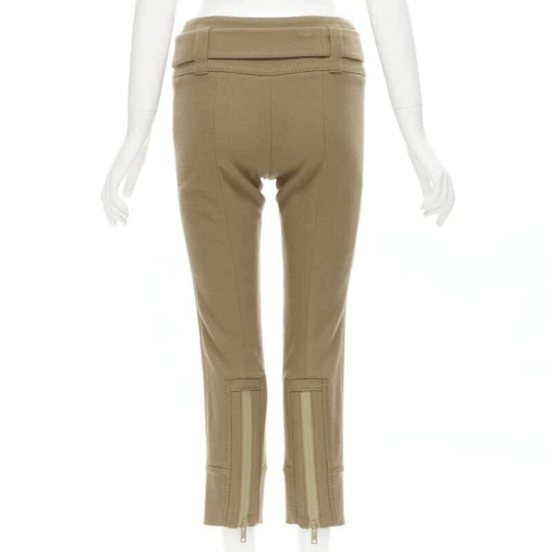 Prada Tan Cropped Pants Brown Wool Very good condition - Box View