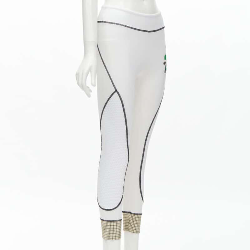 Fendi Mesh Insert Leggings White Polyester Very good condition - Inside View