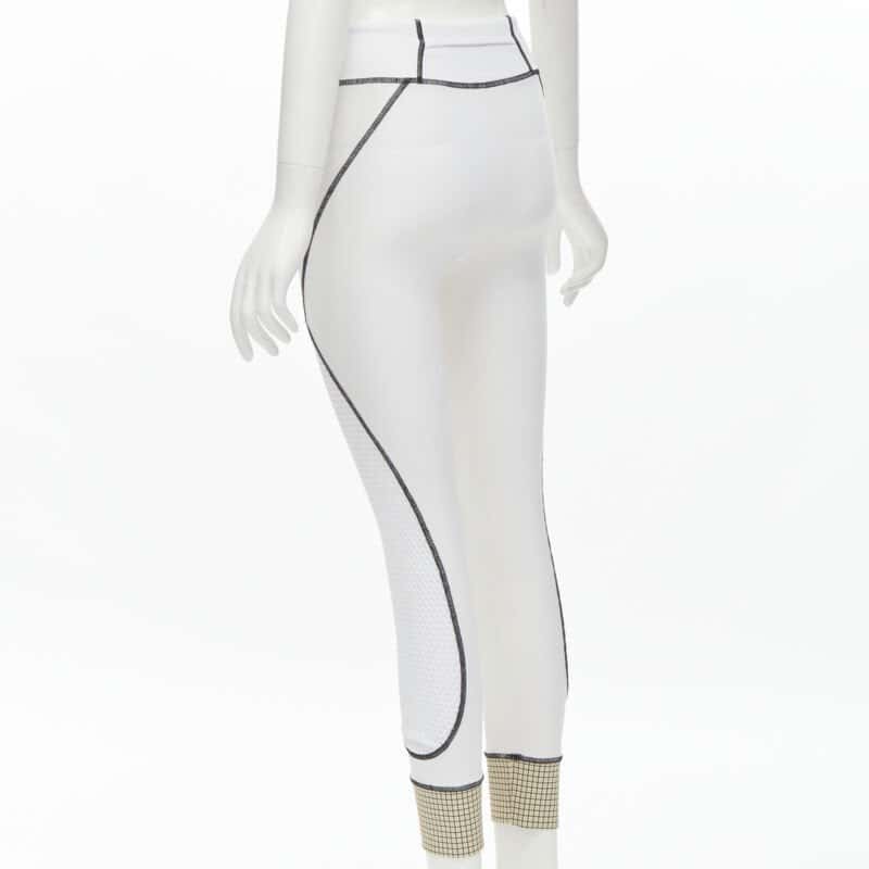 Fendi Mesh Insert Leggings White Polyester Very good condition - Box View