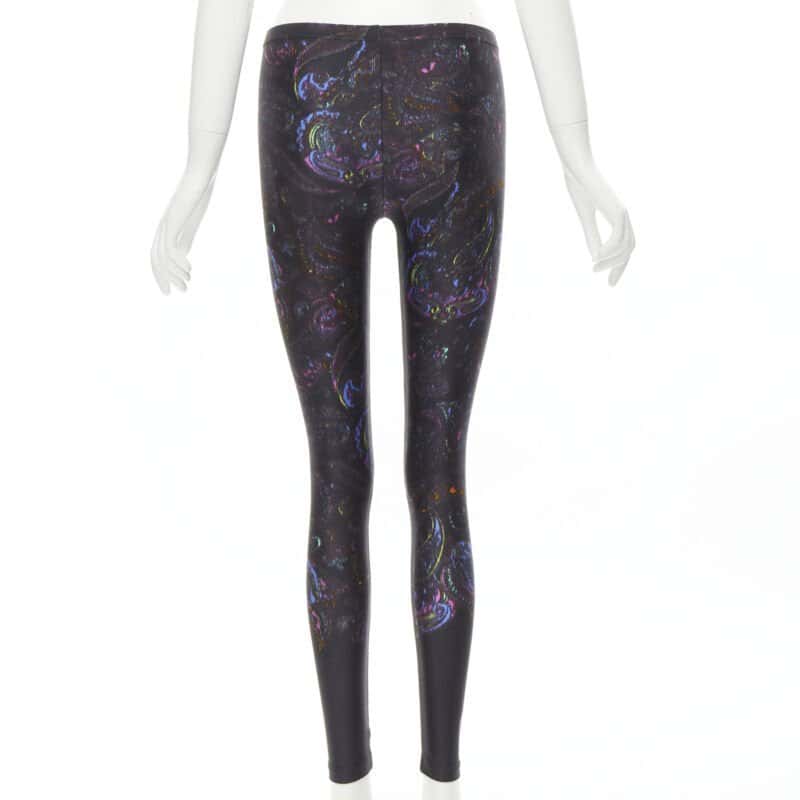Louis Vuitton Paisley Print Leggings Black Polyester Very good condition - Box View