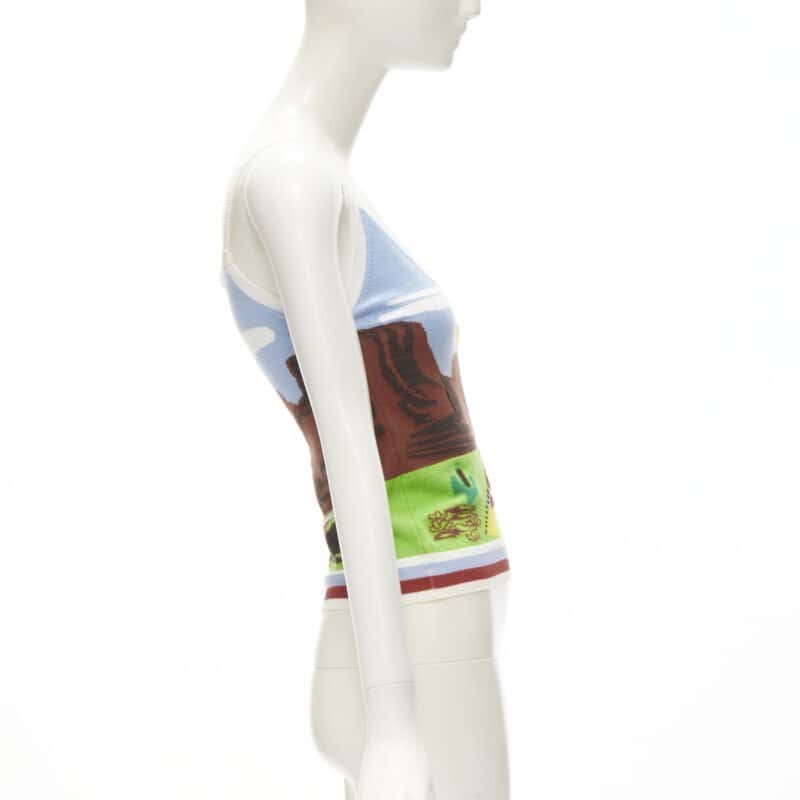 Dsquared2 Camping Knit Tank MultiColor Viscose Very good condition - Model View