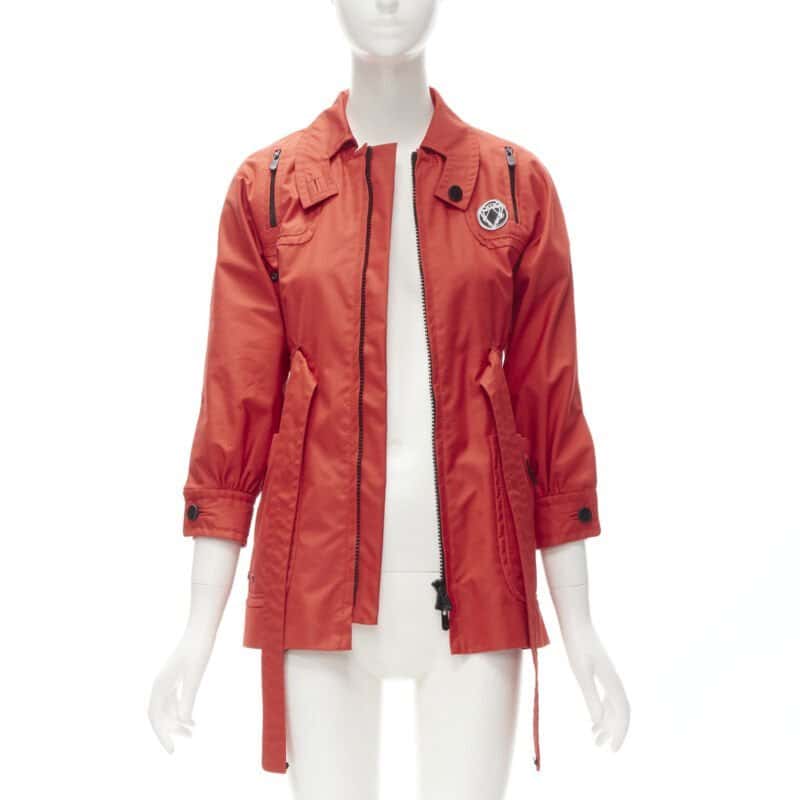 Gucci Red Elastic Waist Anorak Red Cotton Very good condition - Inside View