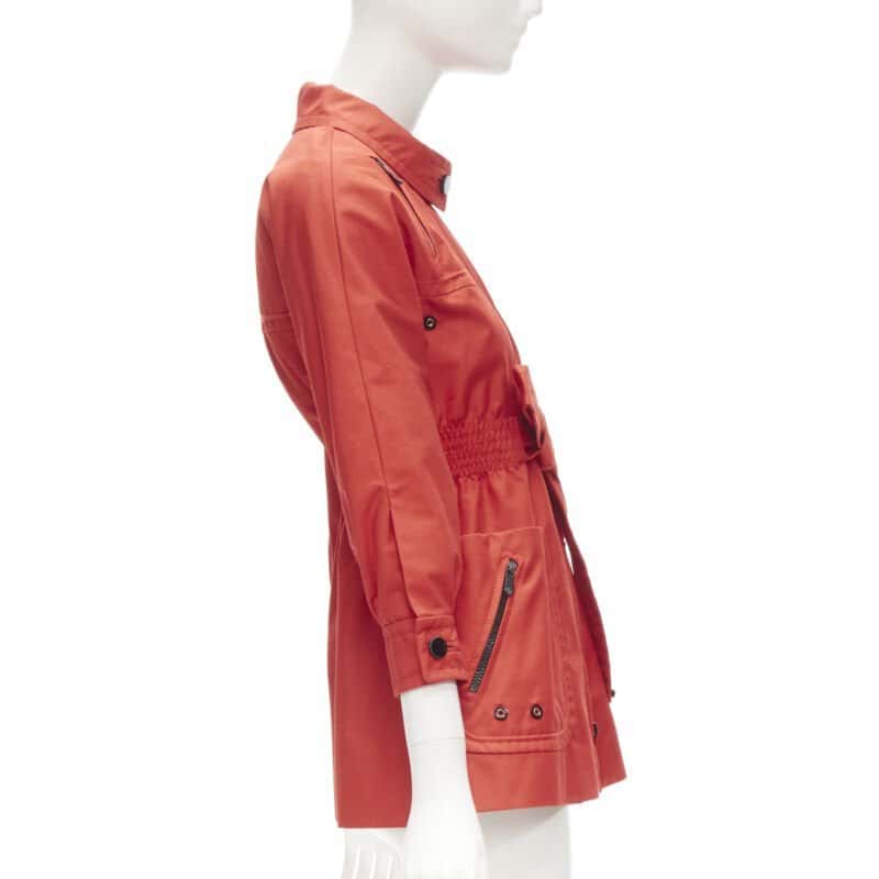 Gucci Red Elastic Waist Anorak Red Cotton Very good condition - Box View