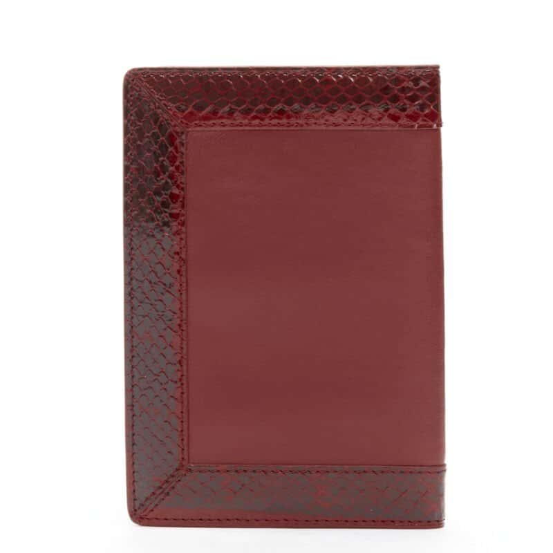 OTHER BRAND Leather Passport Holder Red Leather Never worn - Model View