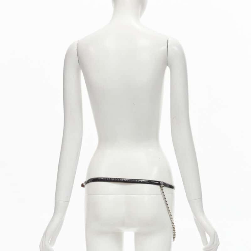 Dsquared2 Woven Oversized Black Belt Black Very good condition - Box View