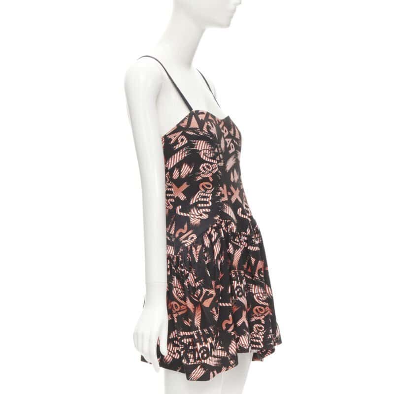 Jeremy Scott X-ray Mini Dress Orange Cotton Very good condition - Inside View