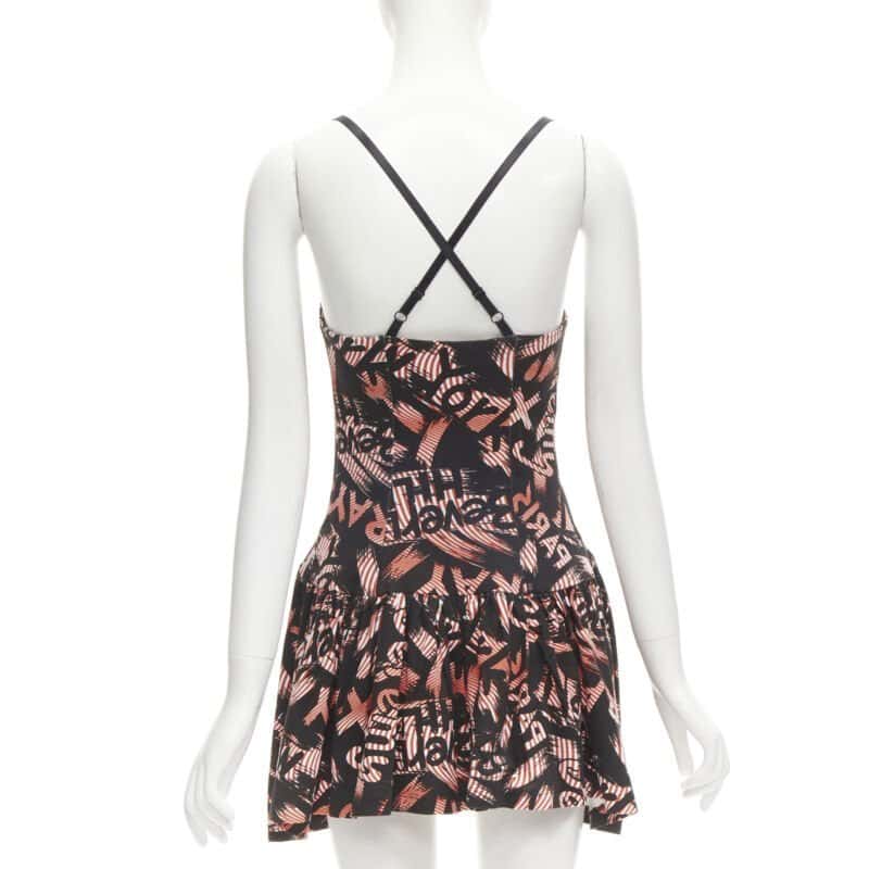 Jeremy Scott X-ray Mini Dress Orange Cotton Very good condition - Box View