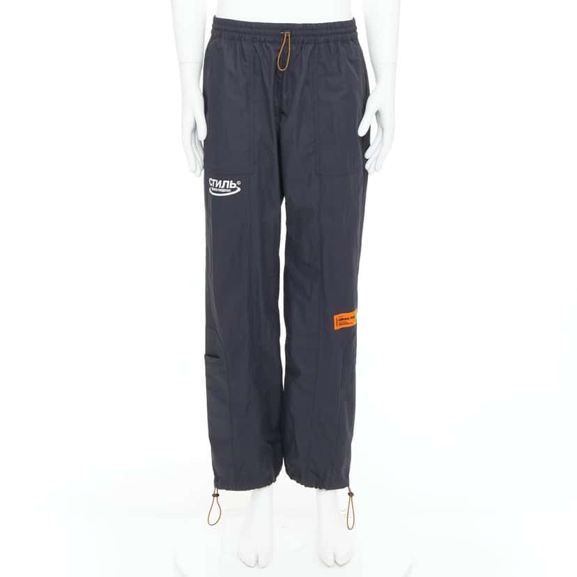 Heron Preston Patchwork Joggers Black Never worn - Front View