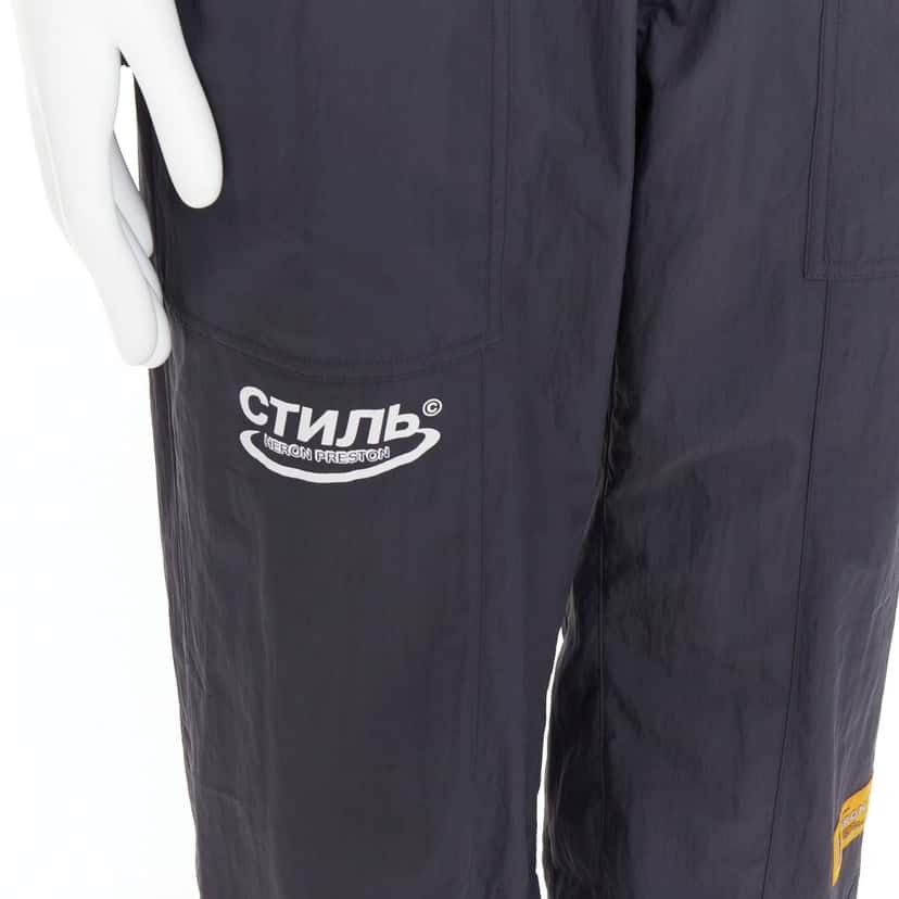 Heron Preston Patchwork Joggers Black Never worn - Back View