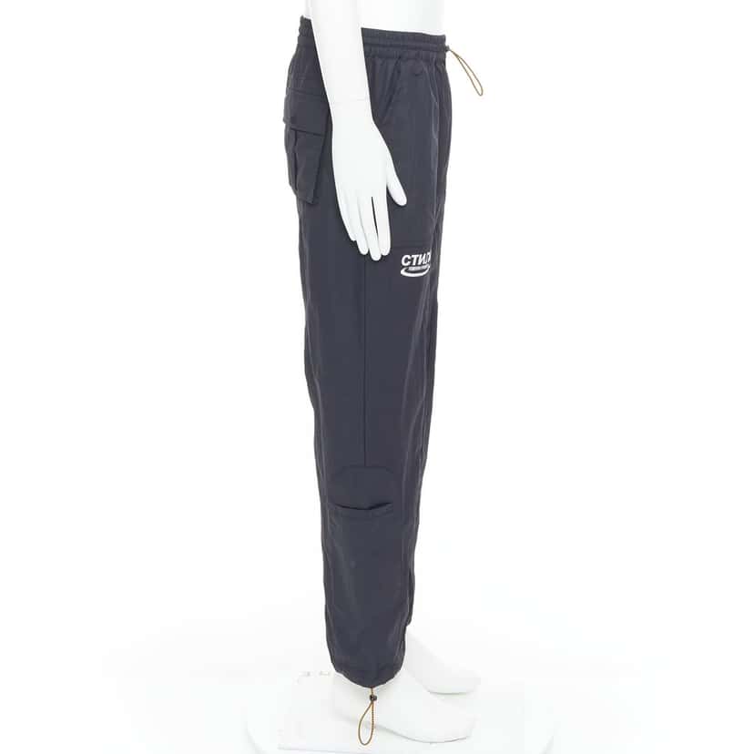 Heron Preston Patchwork Joggers Black Never worn - Model View