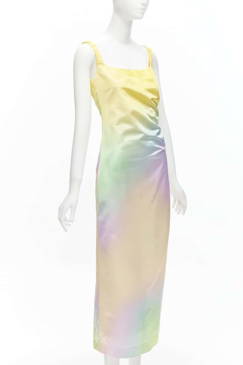 Meryll Rogge Rainbow Ombre Dress MultiColor Cotton Never worn - Inside View