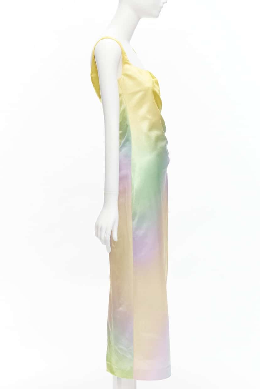 Meryll Rogge Rainbow Ombre Dress MultiColor Cotton Never worn - Model View