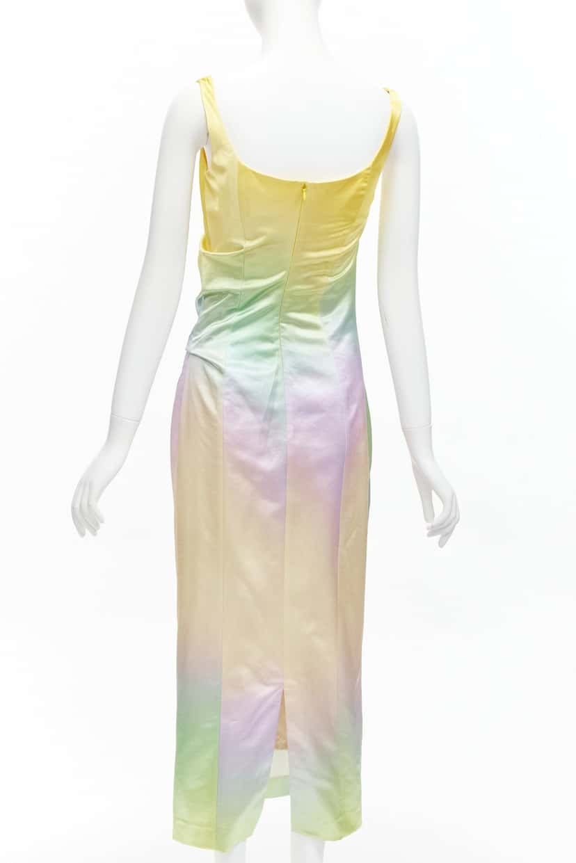 Meryll Rogge Rainbow Ombre Dress MultiColor Cotton Never worn - Box View