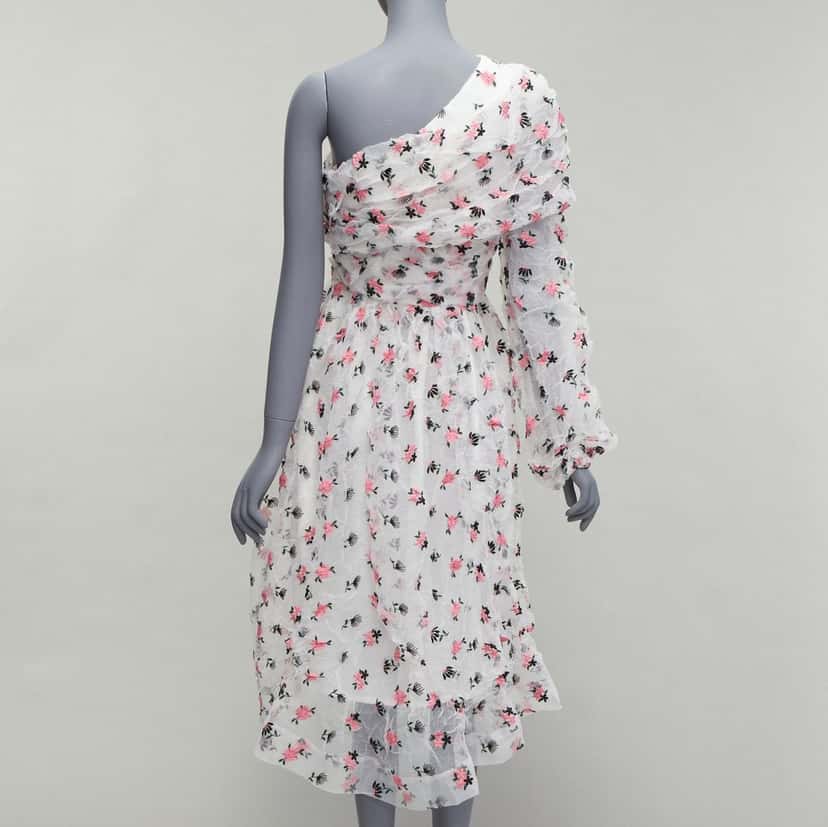 Anais Jourden Floral Embroidery Dress White Polyester Very good condition - Box View