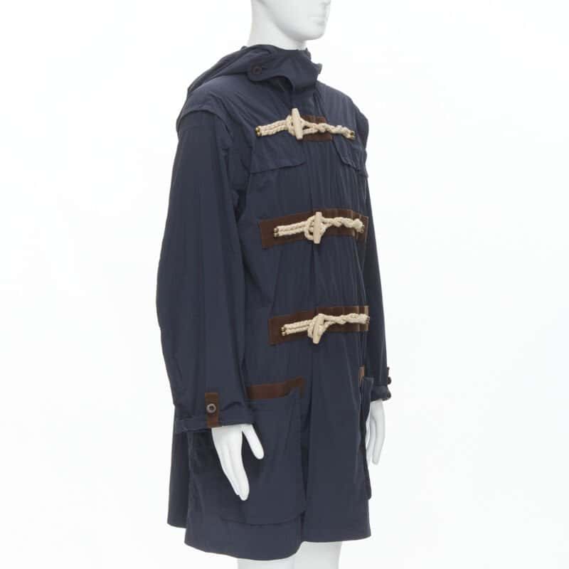Kolor Blue Rope Toggle Anorak Navy Never worn - Back View