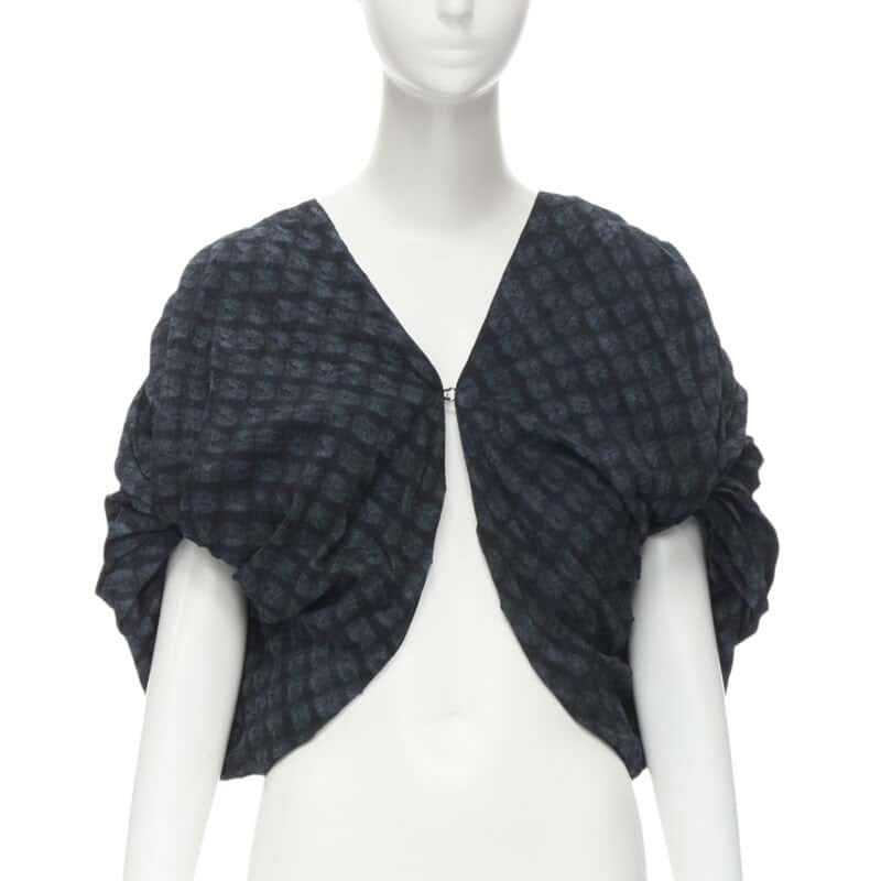 Ports 1961 Angular Collar Blazer Navy Cotton Never worn - Front View