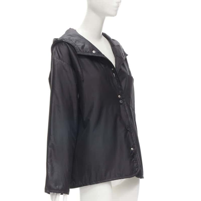 Helmut Lang Black Pocketed Armhole Jacket Black Polyester Good condition - Model View