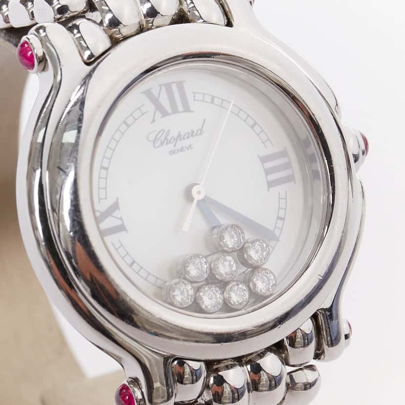 Chopard 32mm Stainless Steel Happy Sport Silver Metal Good condition - Box View