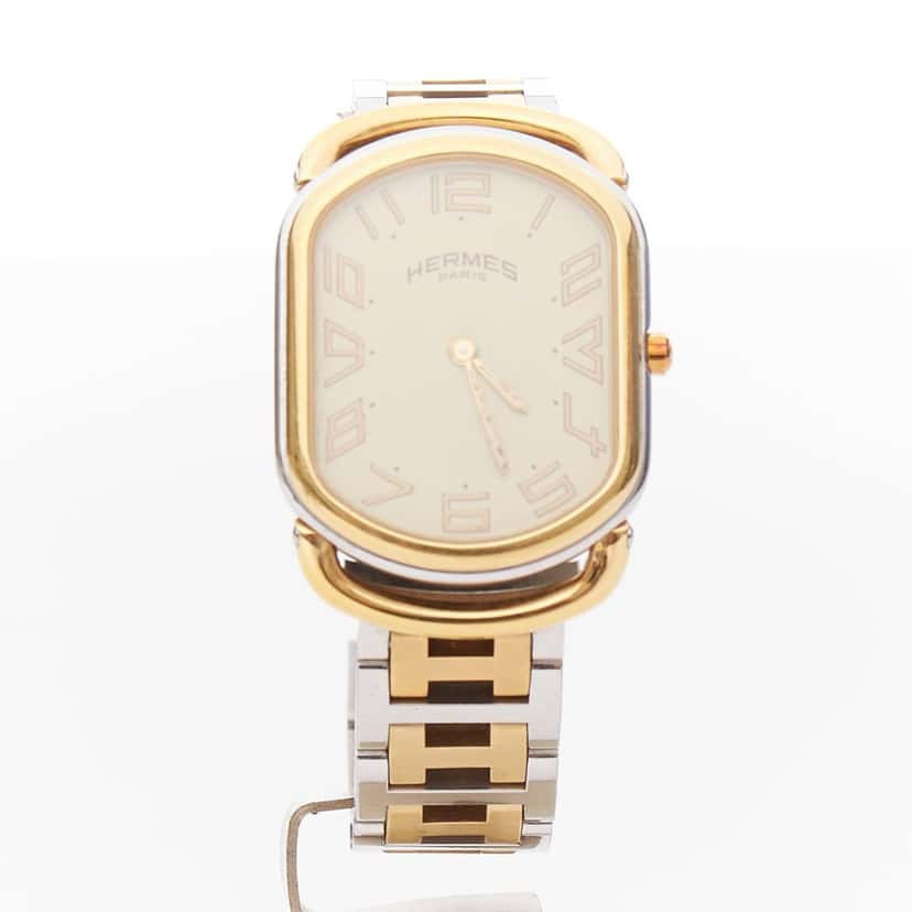 Hermes Rallye Gold Metal Good condition - Front View