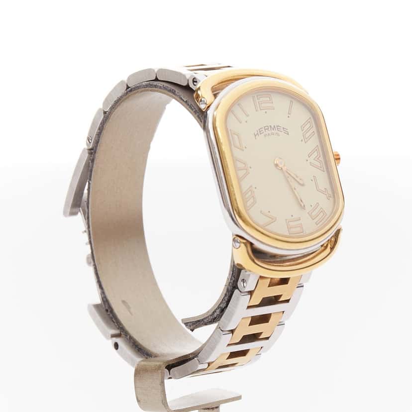 Hermes Rallye Gold Metal Good condition - Back View