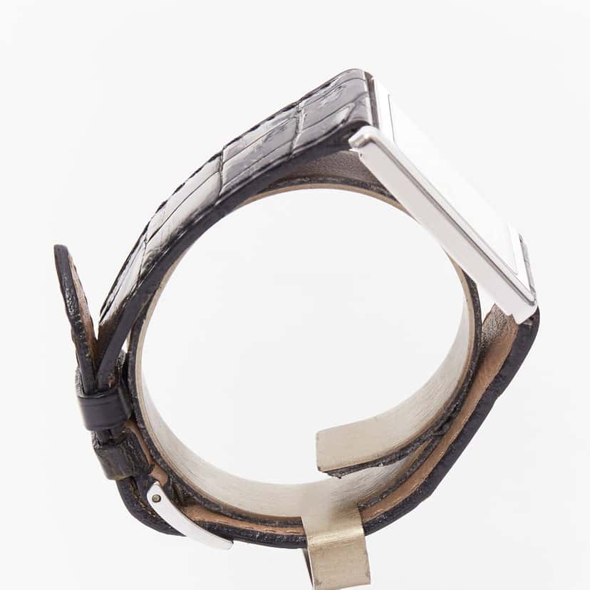 Concord Limited Edition Guan Yu 18K White Gold Diamond Ruby Watch Black Leather Fair condition - Inside View