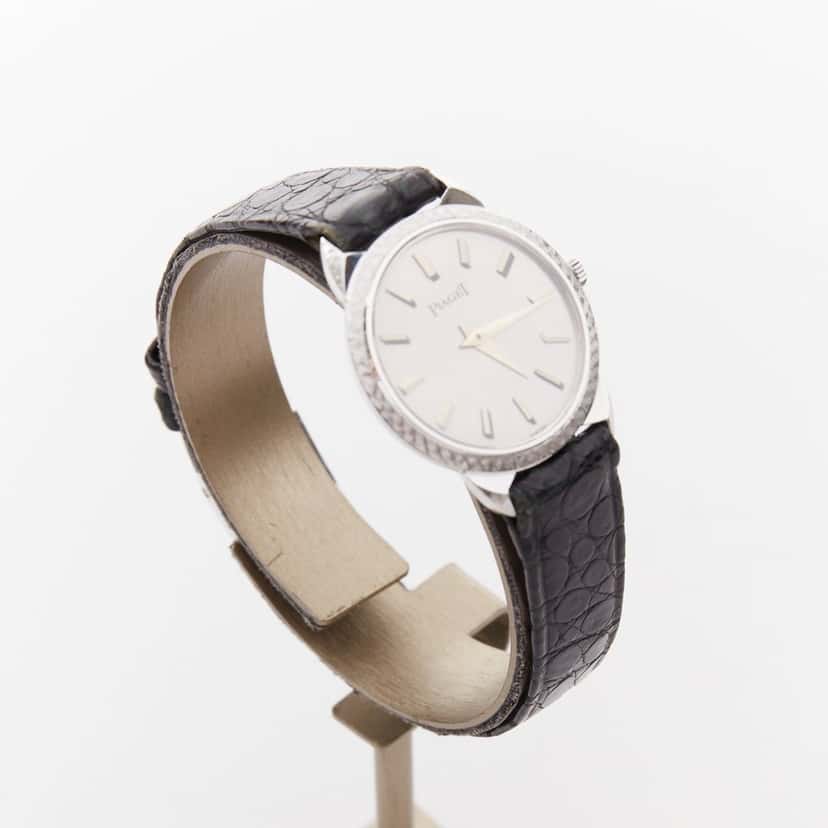 Piaget Possession Sunburst Black Leather Fair condition - Back View