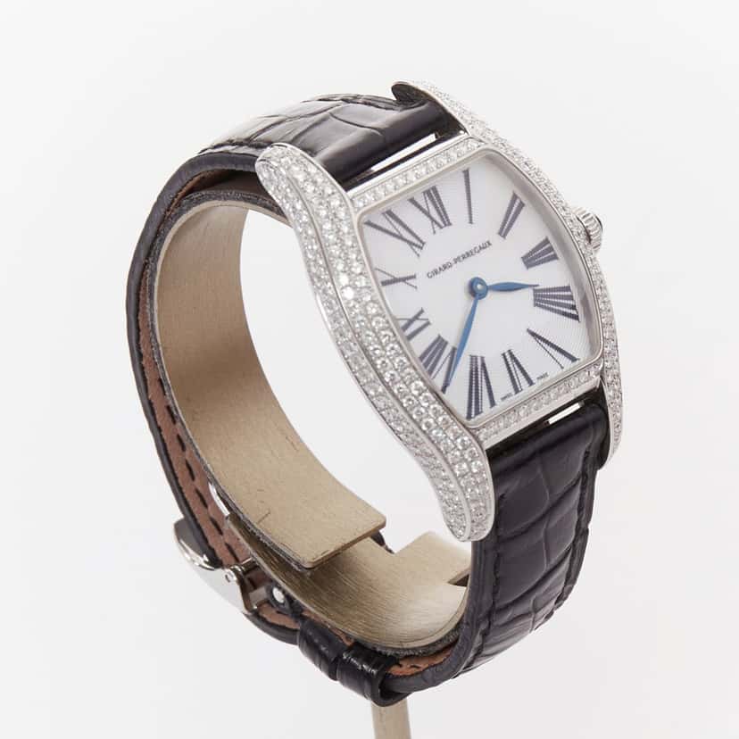 Girard Perregaux Richeville Black Leather Good condition - Back View