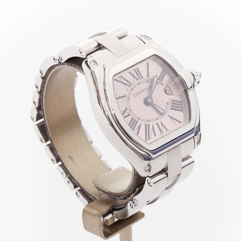 Cartier Roadster W62017V3 Pink Stainless steel Good condition - Back View