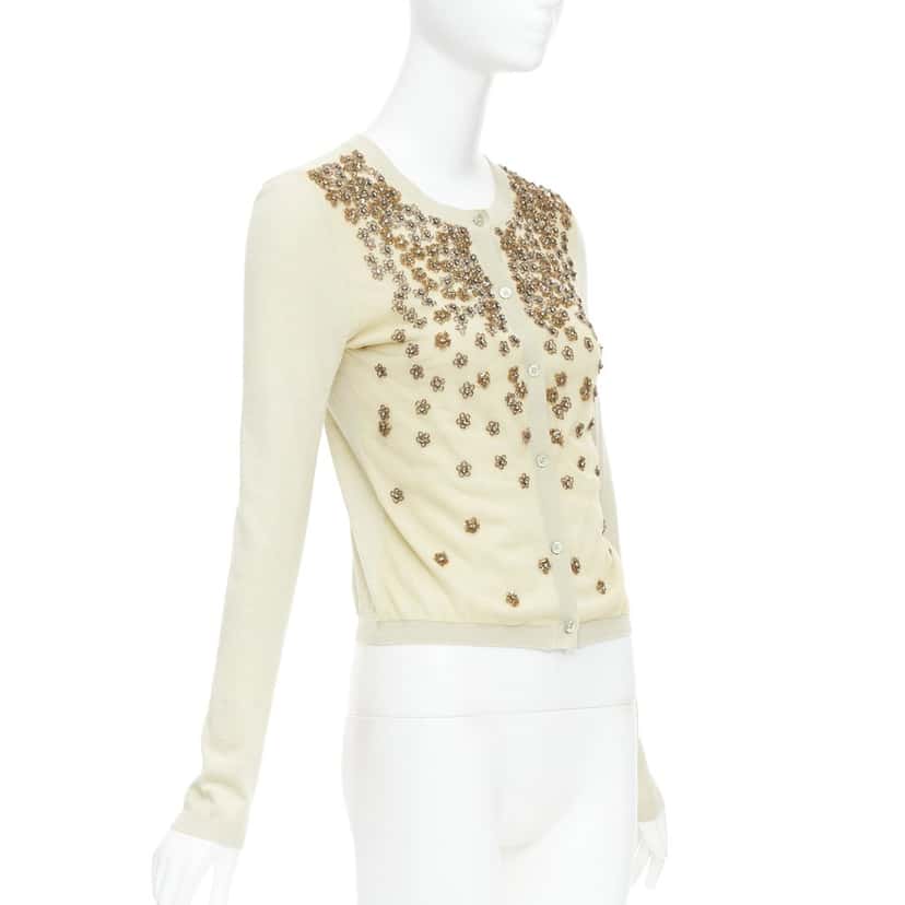 VALENTINO GARAVANI Product Beige Cashmere Good condition - Model View