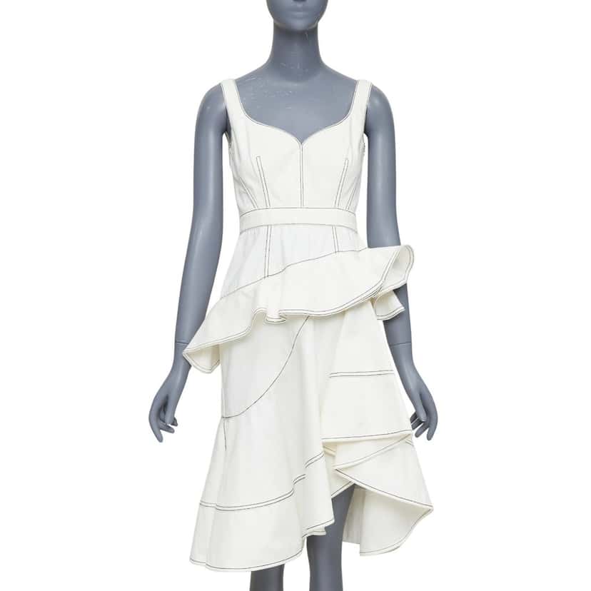 Alexander McQueen 610635QMAAU9005 Beige Cotton Fair condition - Front View