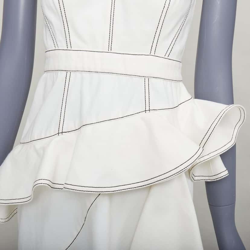 Alexander McQueen 610635QMAAU9005 Beige Cotton Fair condition - Back View