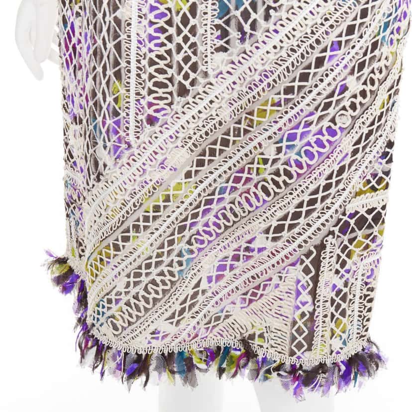 Oscar de la Renta Product White Silk Very good condition - Back View