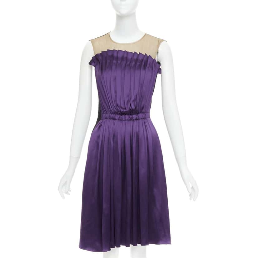 Lanvin Product Purple Silk Very good condition - Front View