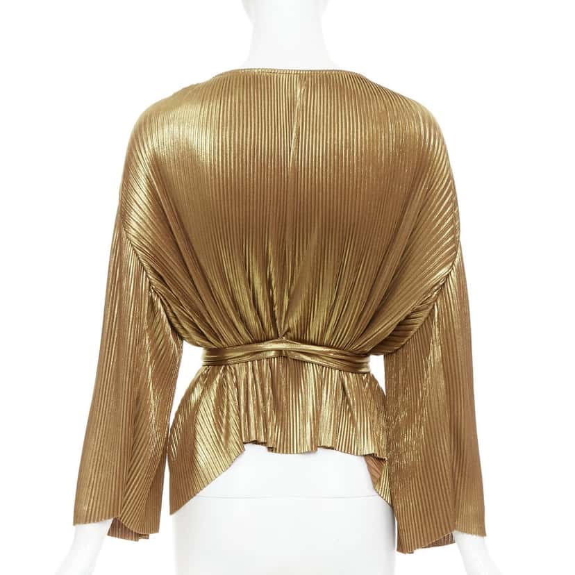 Halston Heritage Product Gold Polyester Very good condition - Box View