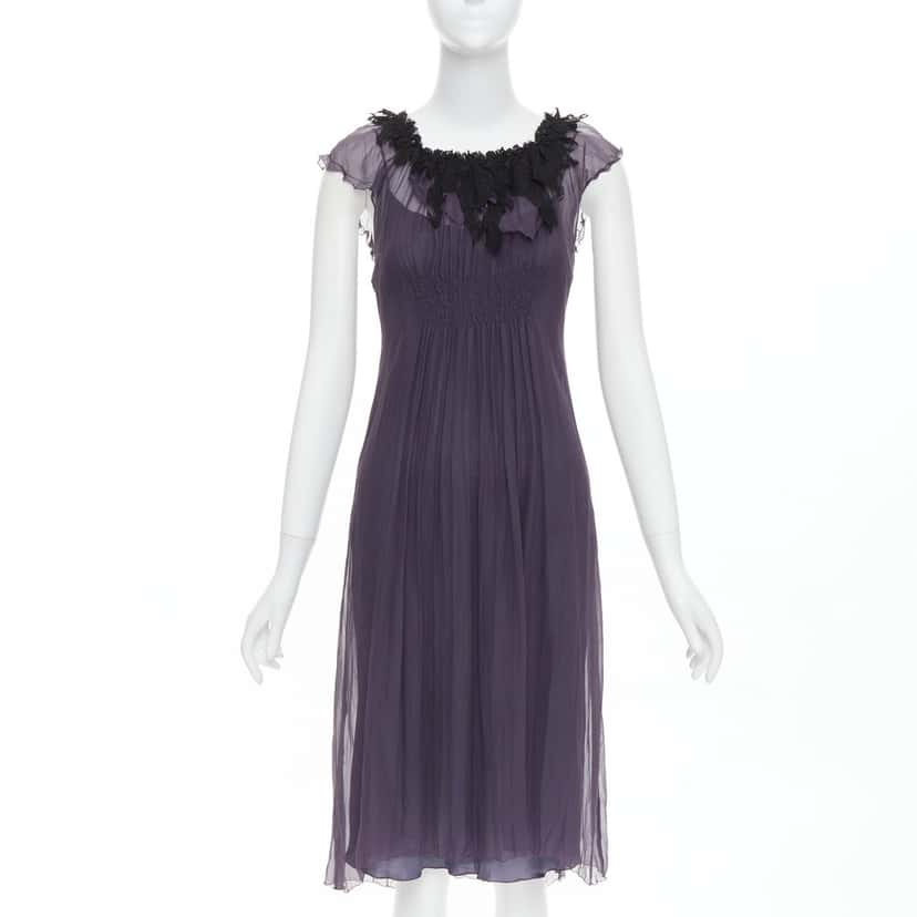 Lanvin Product Purple Silk Very good condition - Front View