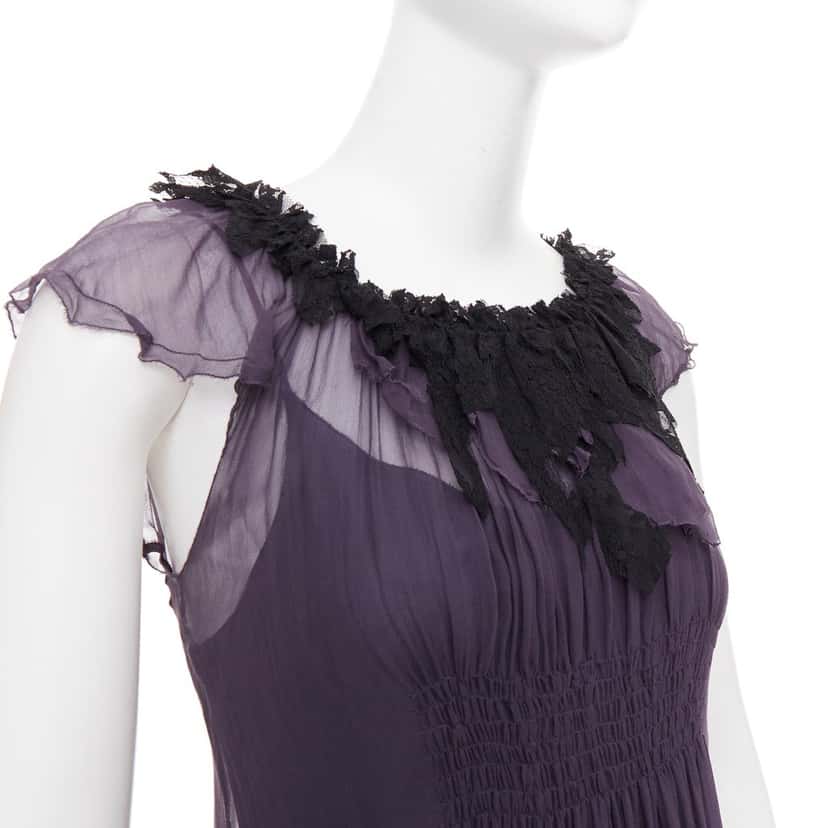 Lanvin Product Purple Silk Very good condition - Back View