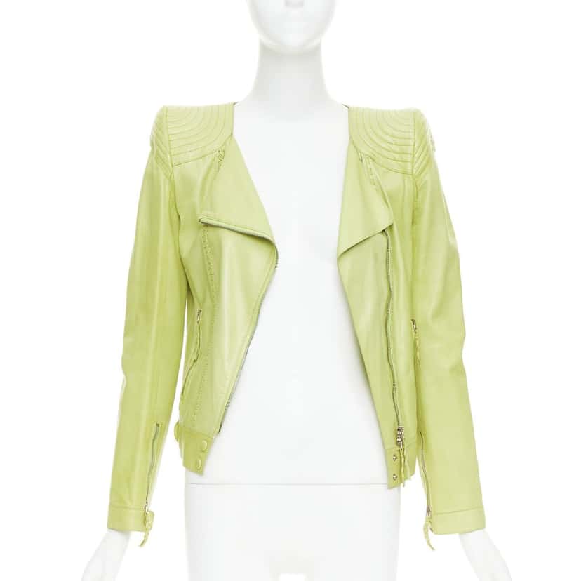 Roberto Cavalli Product Green Leather Very good condition - Inside View