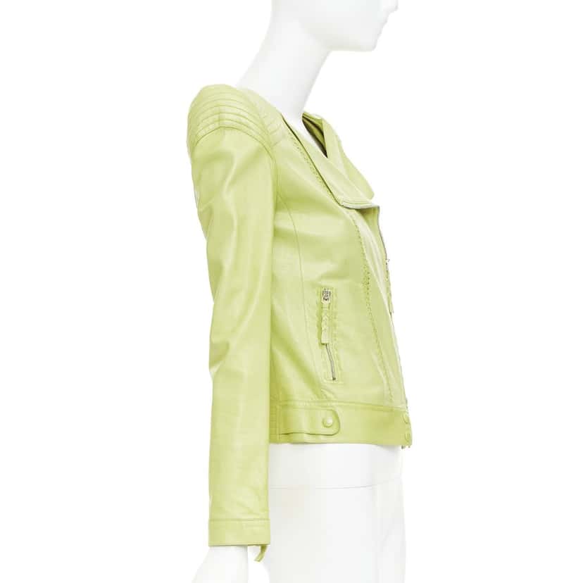 Roberto Cavalli Product Green Leather Very good condition - Box View