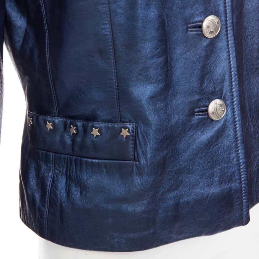 Escada T LAU 500 Blue Leather Very good condition - Back View