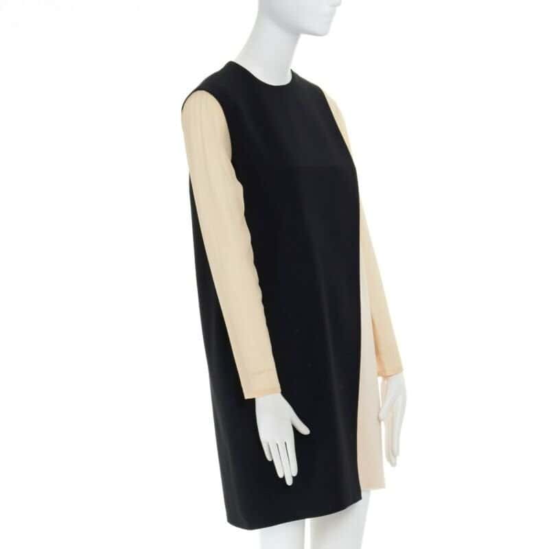 Celine Layered Silk Dress Black Polyester Good condition - Inside View