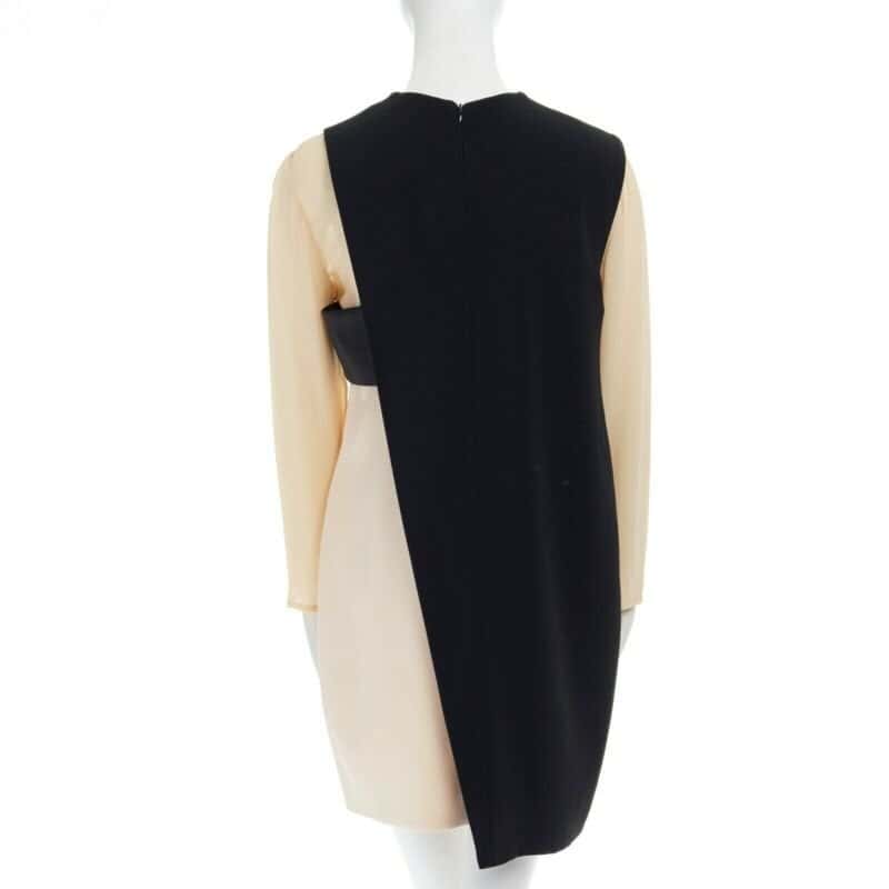 Celine Layered Silk Dress Black Polyester Good condition - Box View