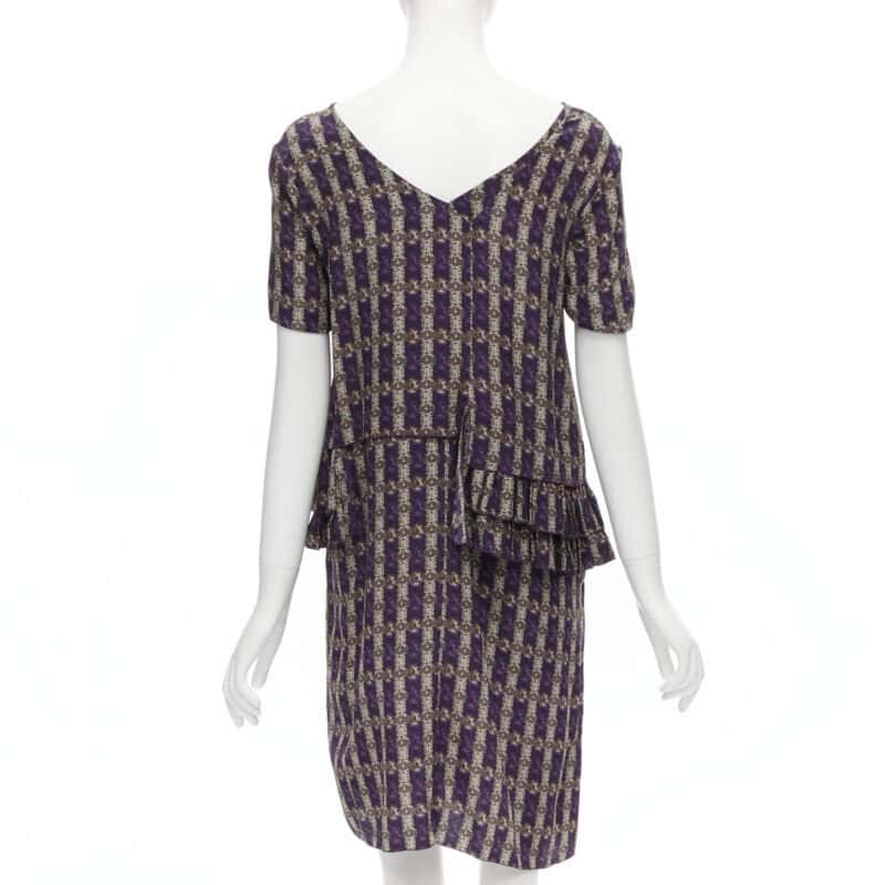 Marni Jewel Print Dress Purple Silk Never worn - Box View