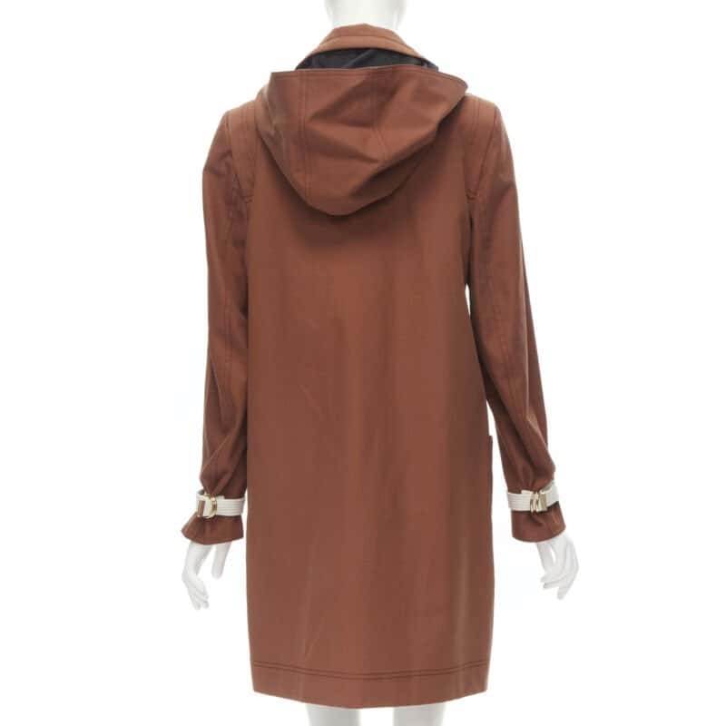 Marni Red Cotton Hooded Overcoat Red Cotton Never worn - Box View