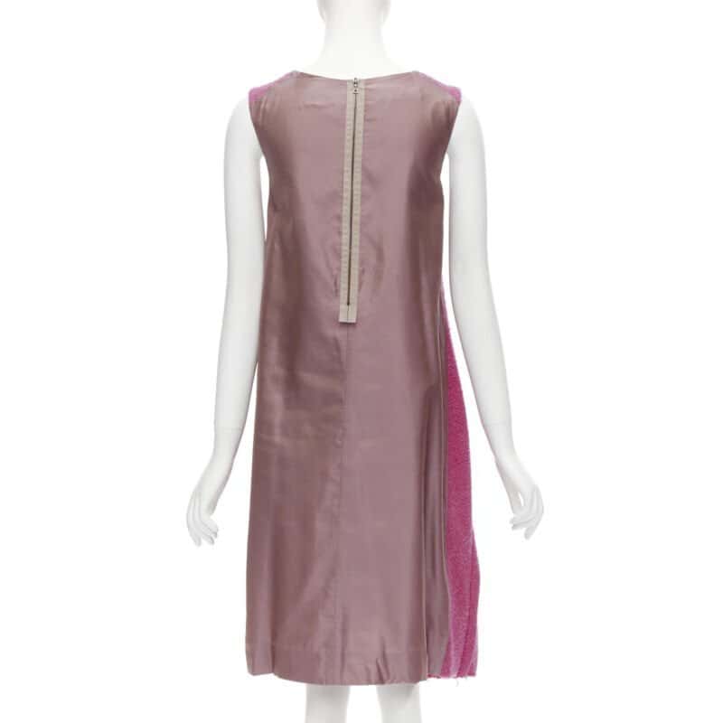 Marni Tweed Pleat Dress Pink Tweed Never worn - Box View